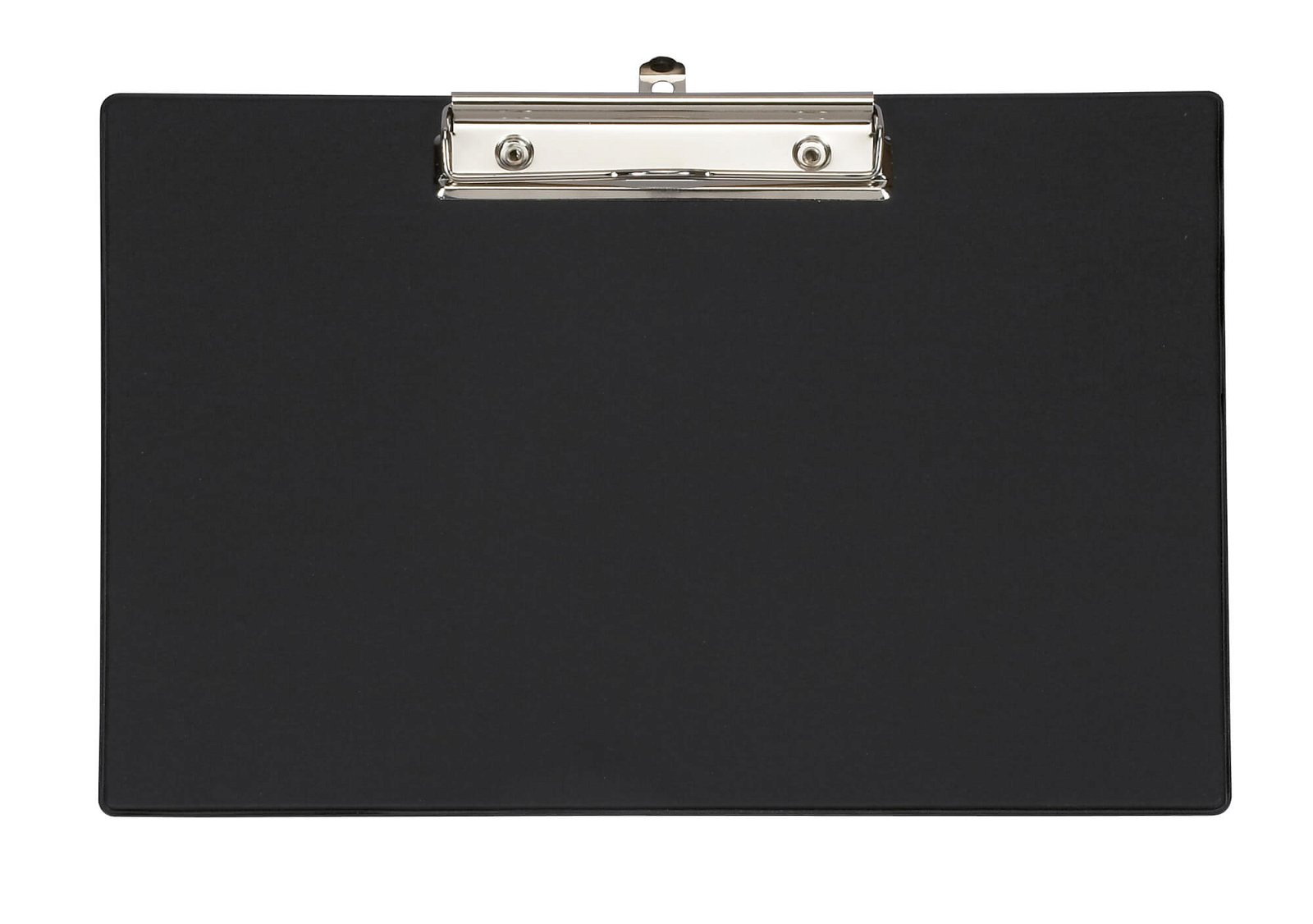 A4 Schreibplatte mit Folien- überzug, Klemmer lange Seite, schwarz