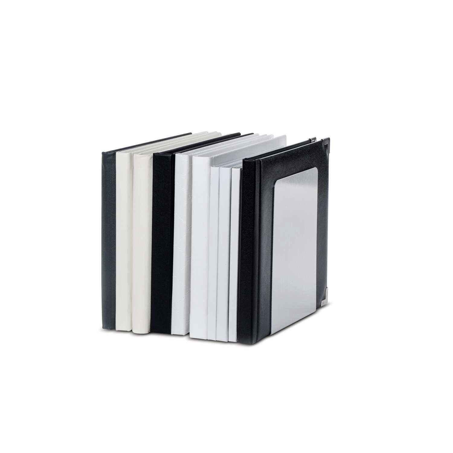 Buchstützen aus Aluminium, 12 x 12 x 17,5 cm