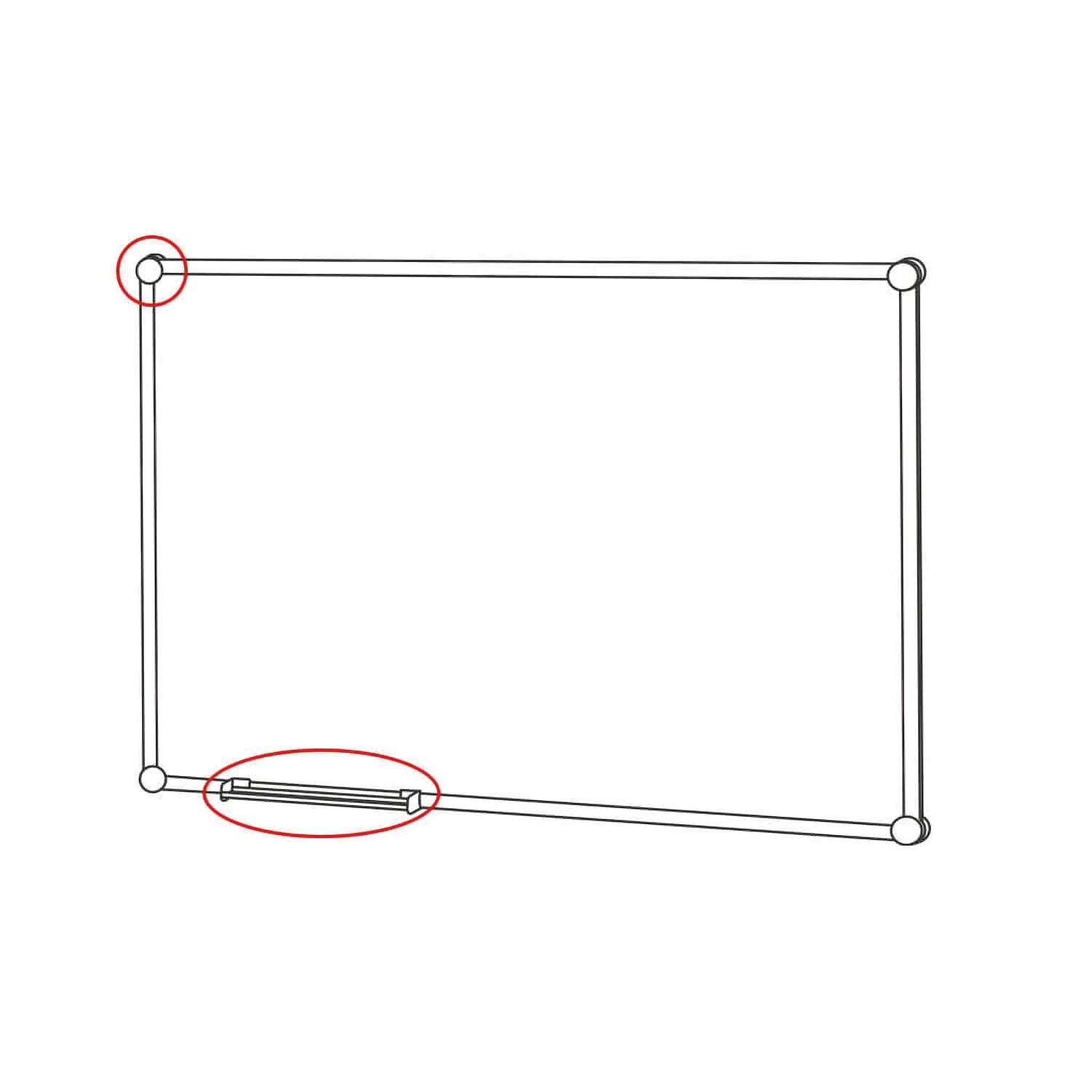 Corner cap set for whiteboards 2000 MAULpro