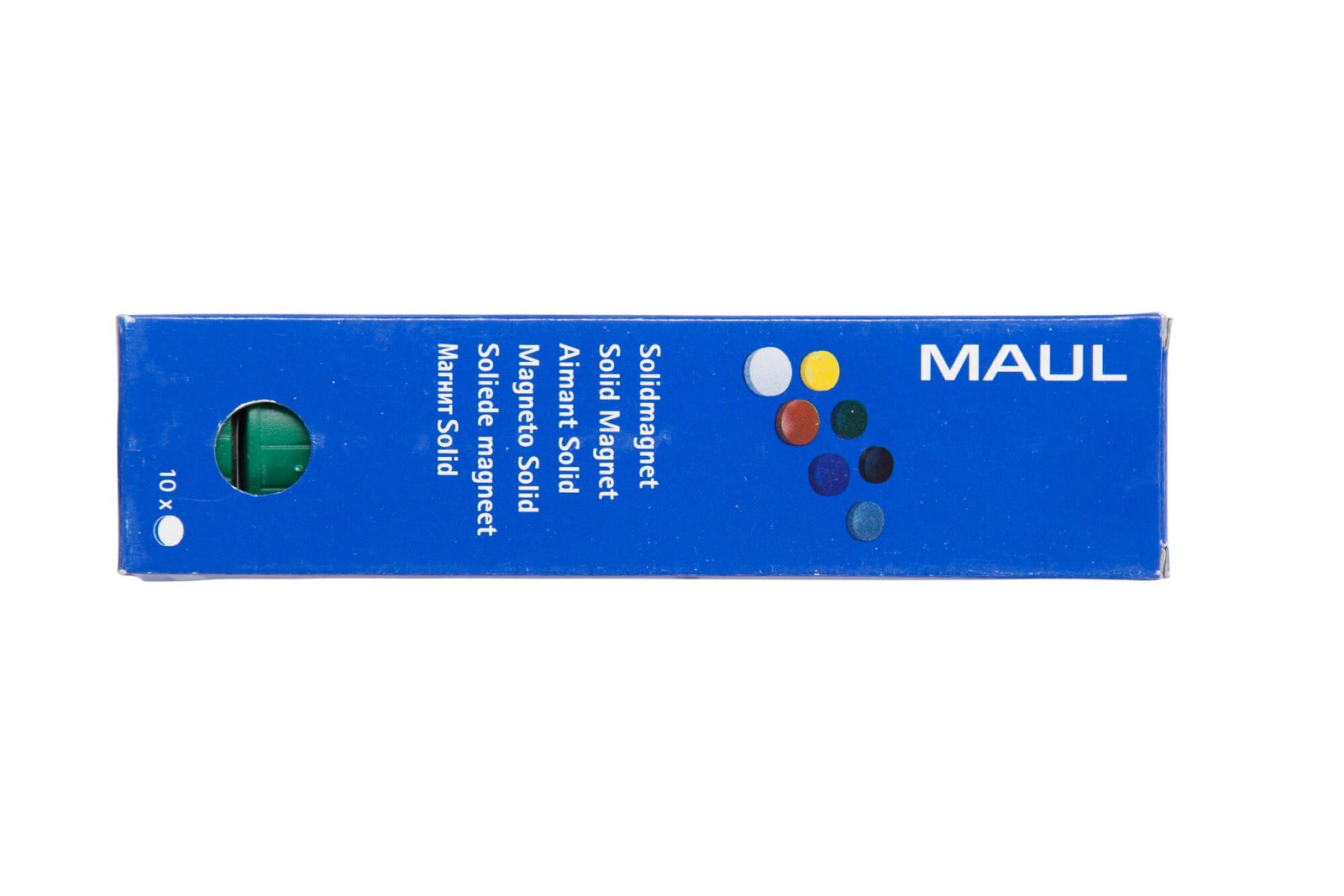 Magnet MAULsolid Ø 38 mm, 2,5 kg Haftkraft, 10 St./Ktn., grün