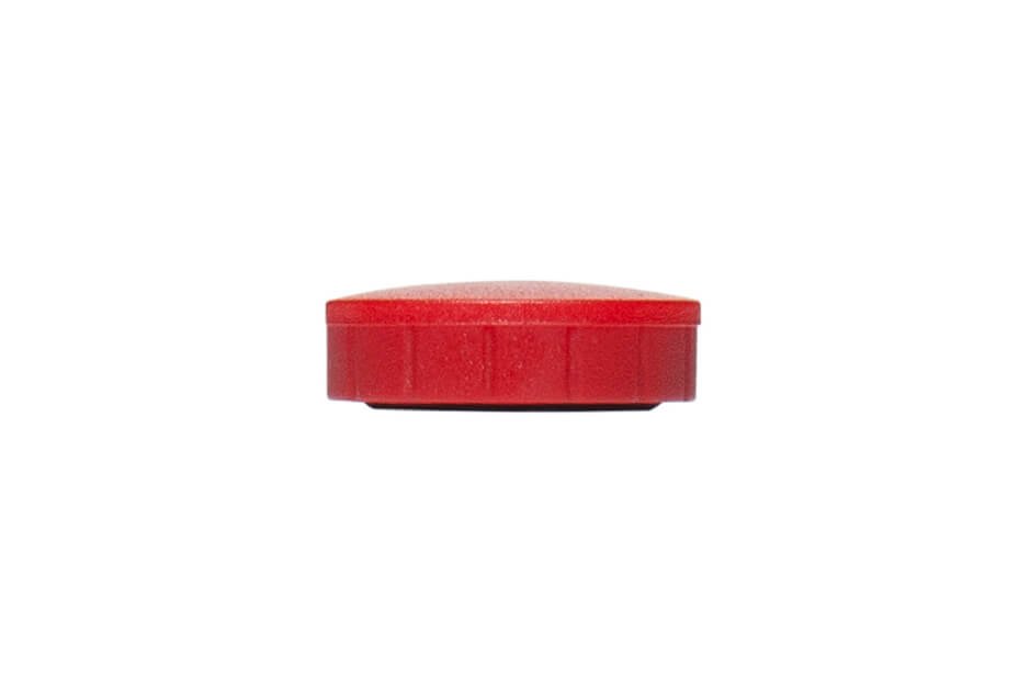 Magnet MAULsolid Ø 24 mm, 0,6 kg Haftkraft, 10 St./Ktn., rot