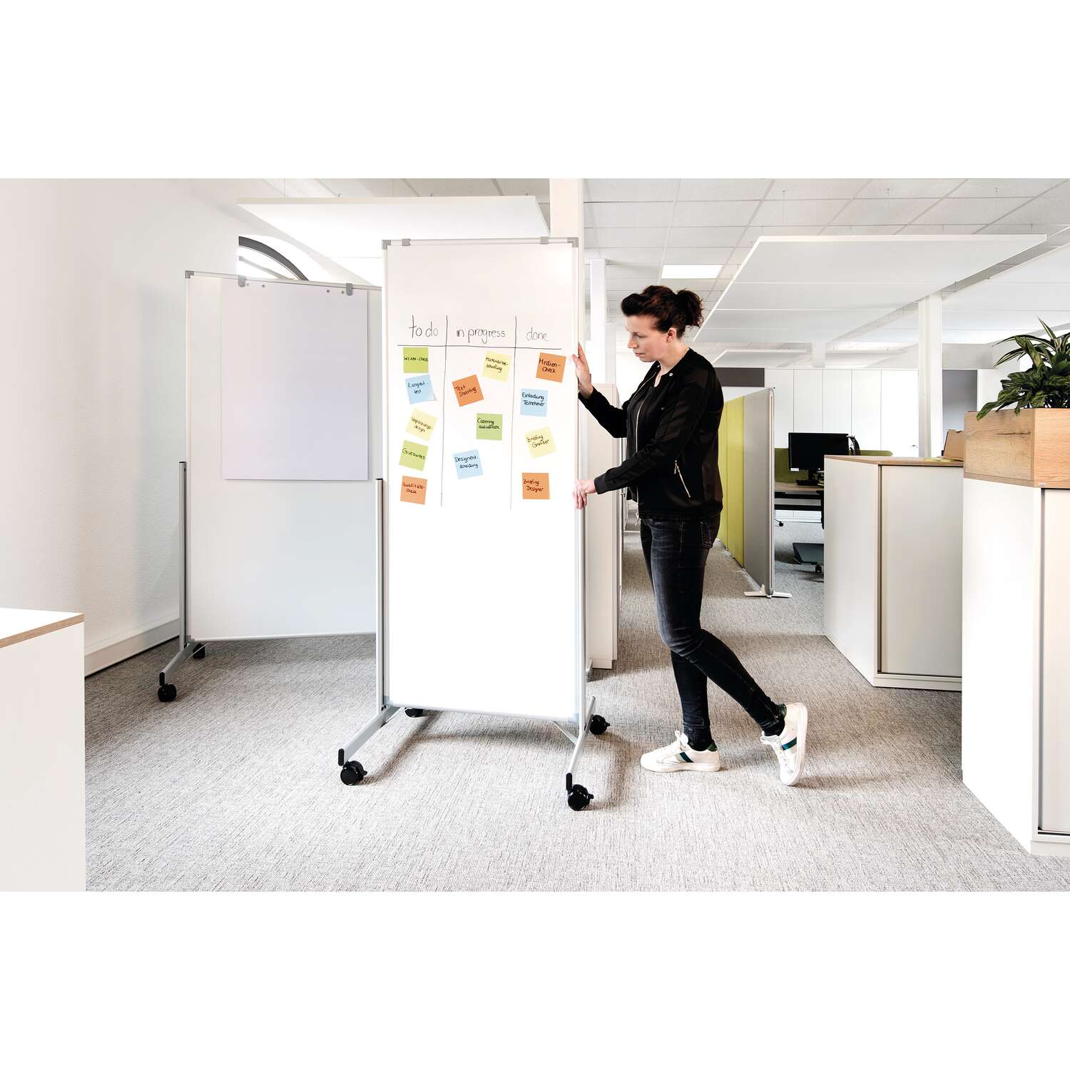 Whiteboard mobil MAULpro easy2move 75x180 cm