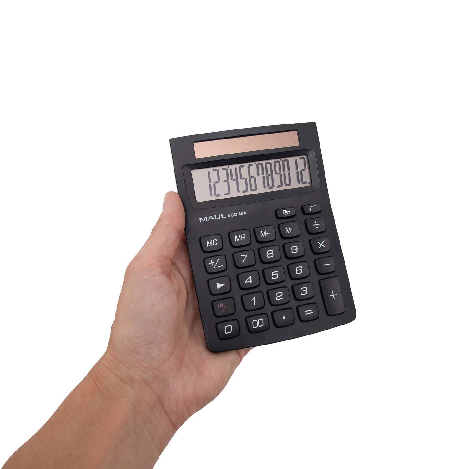 MAUL Desktop Calculator ECO 650 Solar 1-line, 12 digits black