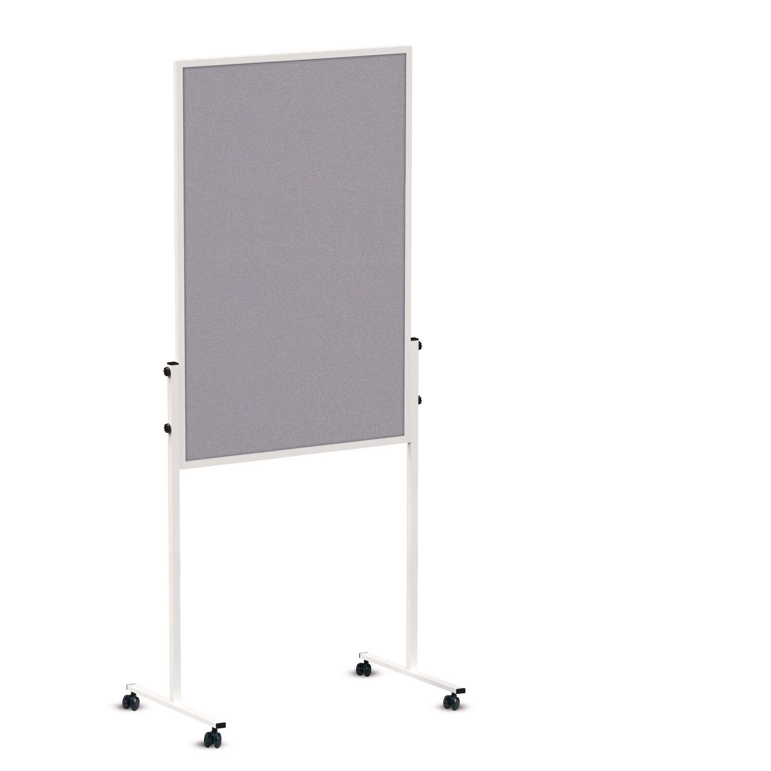 Presentatiebord MAULsolid grijs vilt/whitebord, 120 x 75 cm